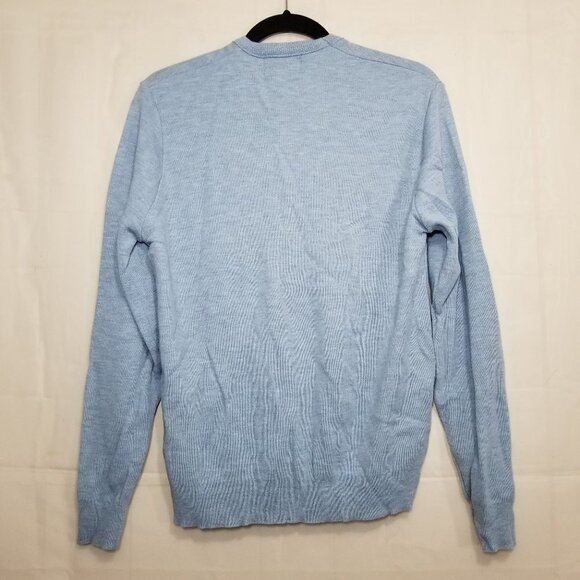 Vintage Garan v-neck knit sweater light blue size M medium pullover made in USA - Picture 2 of 10